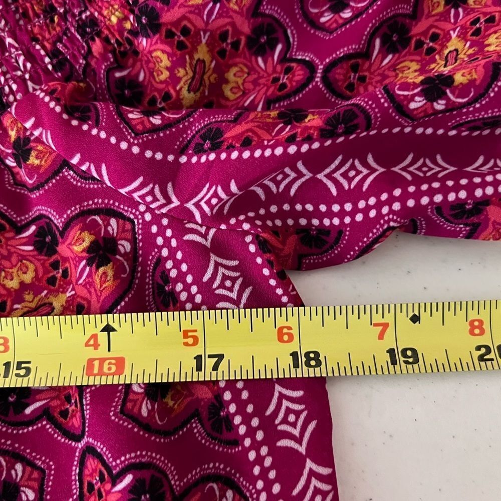 Charming Charlie red patterned top - Picture 5 of 7